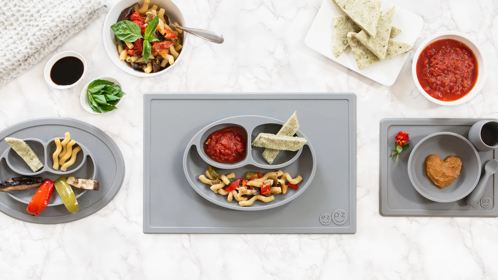 Simple Mediterranean Roasted Vegetable Pasta – ezpz Middle East