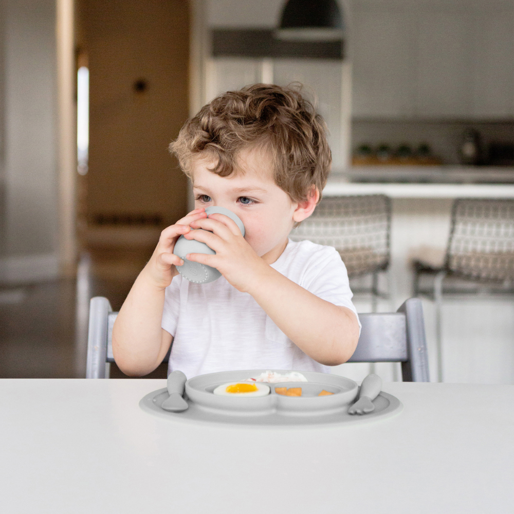 ezpz Mini Utensils - Toddler Spoon and Fork Set - ZukaBaby